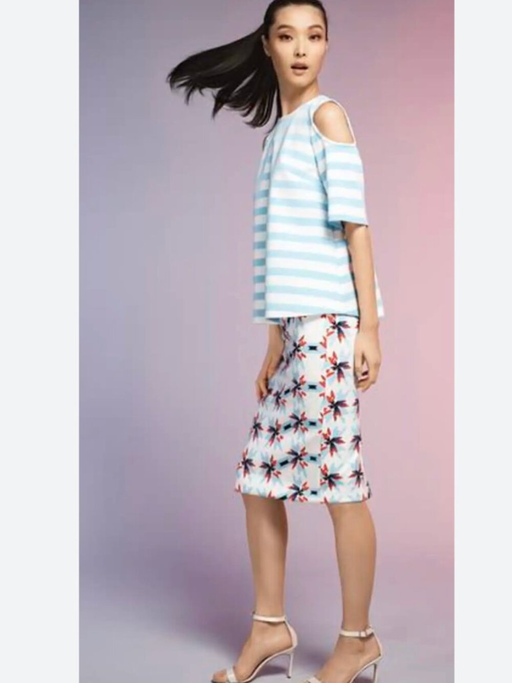 Tanya Taylor Bundy Pencil Skirt Corpcore Office Siren Pinwheel Abstract Artsy 4 - Picture 11 of 11